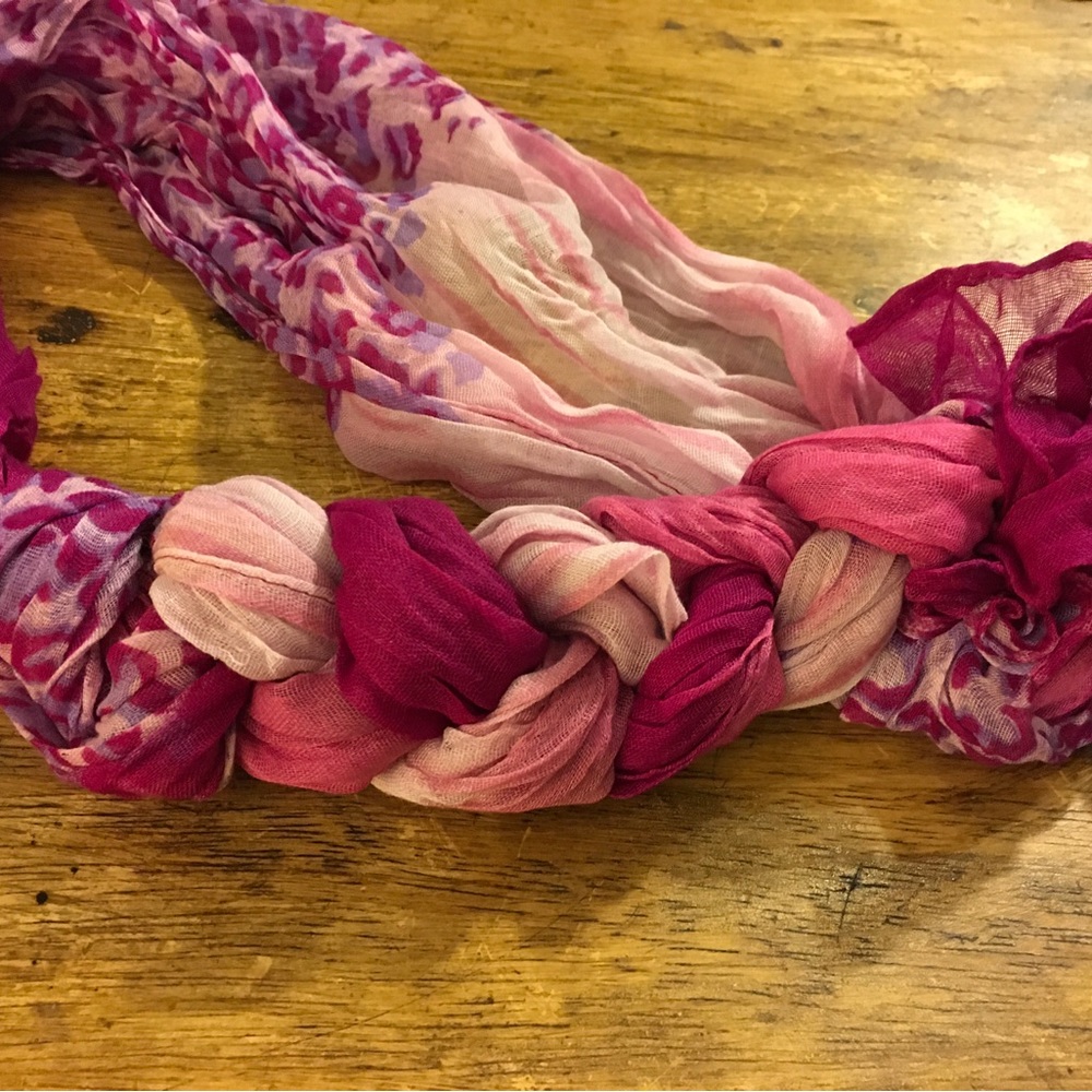 Fuschia and pink scarf